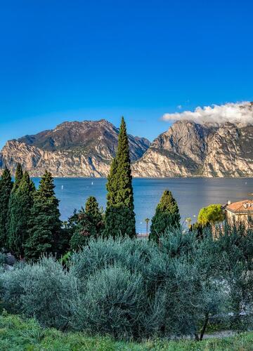 Panorama of Torbole on Lake Garda